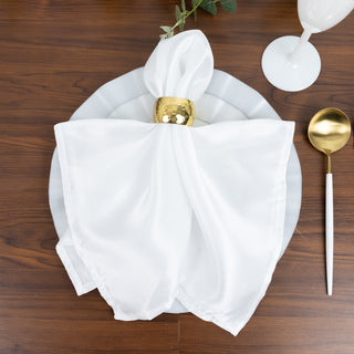 10-Pack Plastic Round 6inch Dessert Plates in Pearl White Ruffled Rim with Gold Edging