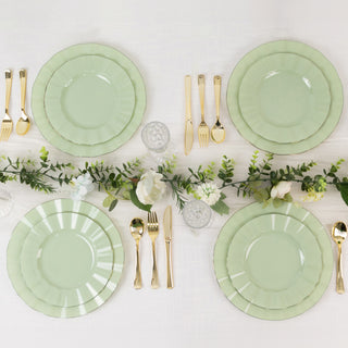 <strong>Effortless Cleanup with Disposable Sage Green Dessert Plates</strong> <strong>Effortless Cleanup with Disposable Sage Green Dessert Plates</strong>