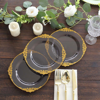 Stylish and Affordable Transparent Black Disposable Salad Plates for Any Occasion Stylish and Affordable Transparent Black Disposable Salad Plates for Any Occasion
