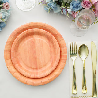 Eco-Friendly and Elegant Natural Rustic Wood Party Plates