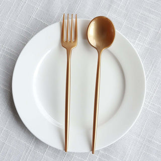 <p><strong>Versatile and Cost-Effective – Gold Dessert Utensils </strong></p><p>The Gold Heavy Duty Plastic Dessert Forks and Spoons set is a valuable addition for any event planner's toolkit due to its versatility. These tools can be used for various events, such as fancy weddings and corporate functions as well as laid-back birthday celebrations and family get-togethers.</p><p>The timeless gold appearance matches different styles and color palettes, making them blend effortlessly with the decoration of your event. You can pair them with luxurious <a href="https://tableclothsfactory.com/collections/round-tablecloths"><u>tablecloths</u></a> for a formal event or mix them with <a href="https://tableclothsfactory.com/collections/plastic-plates"><u>disposable plates</u></a> and cups for a more relaxed setting.</p><p>These tools are not only versatile but also affordable. Throwing a big event may come with a high price tag, but with these<strong> disposable forks</strong> and spoons, you can cut costs without compromising on style or quality. Their reasonable cost enables you to offer a lavish dining experience to your guests without spending a lot of money. Their elegant design and durability, along with their affordability, make them a perfect option for any occasion. You can create an impressive <strong>table arrangement</strong> that wows your guests and elevates the ambiance of your event.</p><p>Informational</p> <p><strong>Versatile and Cost-Effective – Gold Dessert Utensils </strong></p><p>The Gold Heavy Duty Plastic Dessert Forks and Spoons set is a valuable addition for any event planner's toolkit due to its versatility. These tools can be used for various events, such as fancy weddings and corporate functions as well as laid-back birthday celebrations and family get-togethers.</p><p>The timeless gold appearance matches different styles and color palettes, making them blend effortlessly with the decoration of your event. You can pair them with luxurious <a href="https://tableclothsfactory.com/collections/round-tablecloths"><u>tablecloths</u></a> for a formal event or mix them with <a href="https://tableclothsfactory.com/collections/plastic-plates"><u>disposable plates</u></a> and cups for a more relaxed setting.</p><p>These tools are not only versatile but also affordable. Throwing a big event may come with a high price tag, but with these<strong> disposable forks</strong> and spoons, you can cut costs without compromising on style or quality. Their reasonable cost enables you to offer a lavish dining experience to your guests without spending a lot of money. Their elegant design and durability, along with their affordability, make them a perfect option for any occasion. You can create an impressive <strong>table arrangement</strong> that wows your guests and elevates the ambiance of your event.</p><p>Informational</p>
