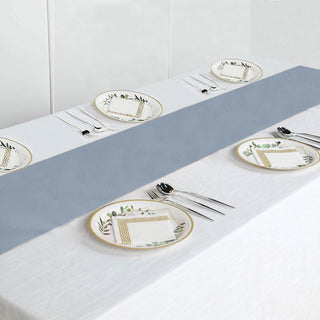 Unleash Your Creativity with the Dusty Blue Polyester Table Runner