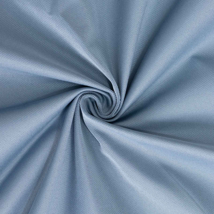 90x132inch Dusty Blue Premium Scuba Wrinkle Free Rectangular Tablecloth, Seamless Scuba#whtbkgd