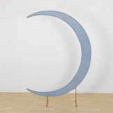 7.5ft Dusty Blue Spandex Crescent Moon Wedding Arch Cover, Chiara Backdrop Stand Cover