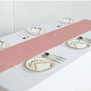 Elevate Your Event with a Dusty Rose Polyester Table Runner Elevate Your Event with a Dusty Rose Polyester Table Runner