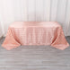 90x132inch Dusty Rose Satin Stripe Seamless Rectangular Tablecloth