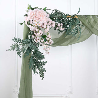 <span>Create Elegant Visual Impact Dusty Sage Green Sheer Organza Wedding Arch Drapery</span> <span>Create Elegant Visual Impact Dusty Sage Green Sheer Organza Wedding Arch Drapery</span>