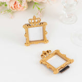 4 Pack Gold Resin Royal Crown Square Picture Frame Party Favors