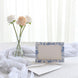 25 Pack White Blue Chinoiserie Floral Photo Frame Cards with Envelopes