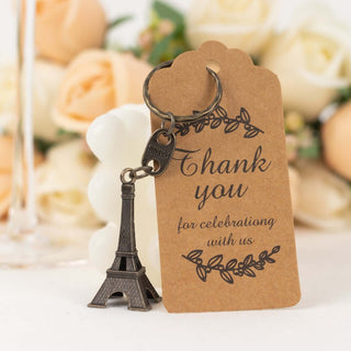 Bronze Plastic Paris Eiffel Tower Keychain Wedding Favors Bronze Plastic Paris Eiffel Tower Keychain Wedding Favors