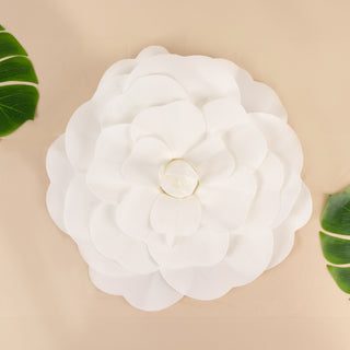 Add Elegance to Your Event with 2 Pack Large White Real Touch Artificial Foam DIY Craft Roses Add Elegance to Your Event with 2 Pack Large White Real Touch Artificial Foam DIY Craft Roses