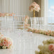 8 Pack Resin Chiavari Chairs Transparent and Stackable Clear - Sleek Armless Design for Weddings