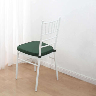 Enhance Your Event with the 1.5" Thick Hunter Emerald Green Chiavari Chair Pad Enhance Your Event with the 1.5" Thick Hunter Emerald Green Chiavari Chair Pad