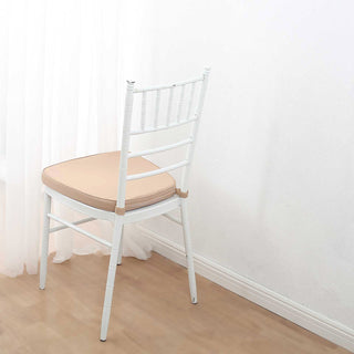 2" Thick Nude Chiavari Chair Pad: Add Comfort and Elegance to Your Event