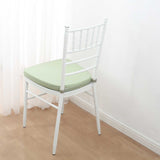2inch Thick Sage Green Chiavari Chair Pad, Memory Foam Seat Cushion With Ties