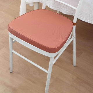 Unmatched Comfort and Style: Terracotta (Rust) Chiavari Chair Pad Unmatched Comfort and Style: Terracotta (Rust) Chiavari Chair Pad