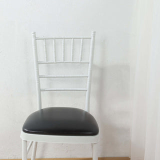 <strong>Enhance Comfort and Support</strong> <strong>with Black PU Leather Chiavari Chair Cushion Pads</strong> <strong>Enhance Comfort and Support</strong> <strong>with Black PU Leather Chiavari Chair Cushion Pads</strong>