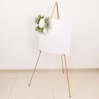 65" Gold Metal Sign Holder Easel Stand 65" Gold Metal Sign Holder Easel Stand