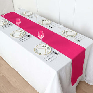 Create Unforgettable Moments with the Fuchsia Polyester Table Runner Create Unforgettable Moments with the Fuchsia Polyester Table Runner