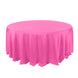132Inch Fuchsia Seamless Polyester Round Tablecloth