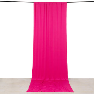 <strong>Versatile Stretchable Fuchsia Backdrop Curtain</strong>