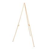 65inch Gold Metal Sign Holder Easel Stand, Collapsible Tripod Stand#whtbkgd