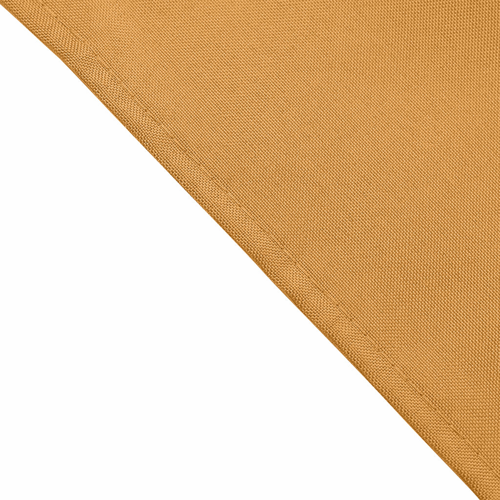 La Linen 10-Pack Polyester Poplin Napkins 17 by 17-Inch, Gold