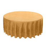 108 inches Gold Premium Sequin Round Tablecloth