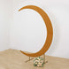 7.5ft Gold Spandex Crescent Moon Wedding Arch Cover, Chiara Backdrop Stand Cover