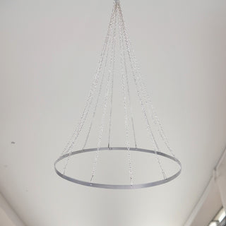 Elegant and Versatile 30" Hanging Hoop Ring Hardware for 12-Panel Ceiling Drapes