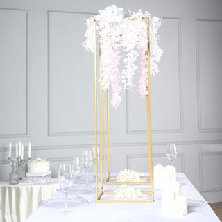 Add a Touch of Glamour with the Gold Metal Wedding Flower Stand Add a Touch of Glamour with the Gold Metal Wedding Flower Stand