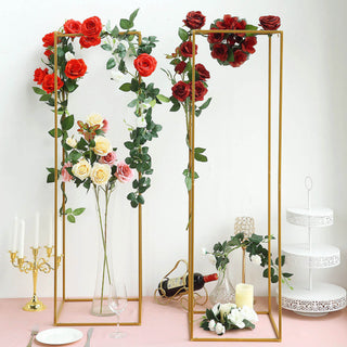 Create a Contemporary Look with our Gold Metal Wedding Flower Stands Create a Contemporary Look with our Gold Metal Wedding Flower Stands