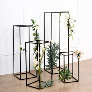 Durable and Stylish Matte Black Metal Frame Flower Stands Durable and Stylish Matte Black Metal Frame Flower Stands