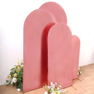 Indulge in the Allure of the Metallic Rose Gold Wedding Arch Cover Set Indulge in the Allure of the Metallic Rose Gold Wedding Arch Cover Set