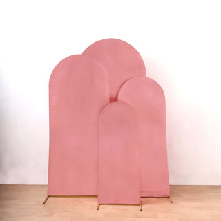 Elevate Your Event with the Captivating Metallic Rose Gold Wedding Arch Cover Elevate Your Event with the Captivating Metallic Rose Gold Wedding Arch Cover