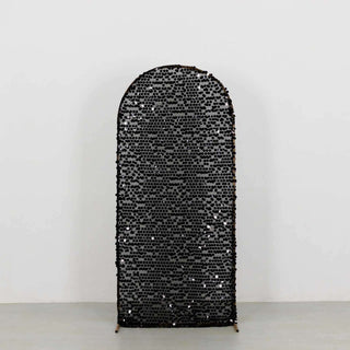 Shimmering Big Payette Sequin Wedding Arch Cover Shimmering Big Payette Sequin Wedding Arch Cover