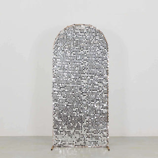 Sparkly Silver Sequin Wedding Backdrop Cover Sparkly Silver Sequin Wedding Backdrop Cover