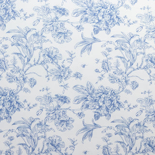 Blue floral pattern design on a white background. #whtbkgd
