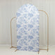 7ft Fitted Spandex Chiara Backdrop Cover – French Toile Blue & White
