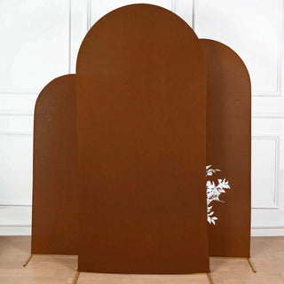 7ft Cinnamon Brown Backdrop Stand Cover for Wedding Arch 7ft Cinnamon Brown Backdrop Stand Cover for Wedding Arch