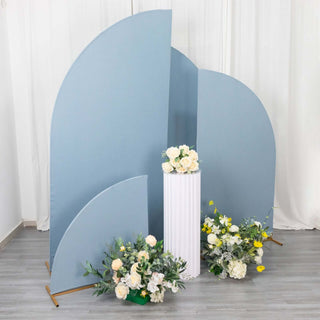 Add a Touch of Sophistication with Matte Dusty Blue Spandex Backdrop Stand Covers Add a Touch of Sophistication with Matte Dusty Blue Spandex Backdrop Stand Covers