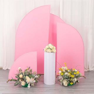 Create Lasting Memories with Matte Pink Spandex Backdrop Stand Covers Create Lasting Memories with Matte Pink Spandex Backdrop Stand Covers