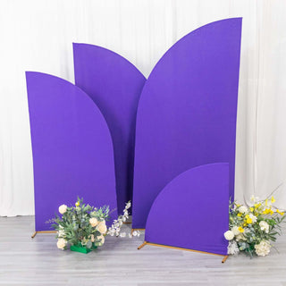Enhance Your Wedding Decor with Matte Purple Spandex Backdrop Stand Covers Enhance Your Wedding Decor with Matte Purple Spandex Backdrop Stand Covers
