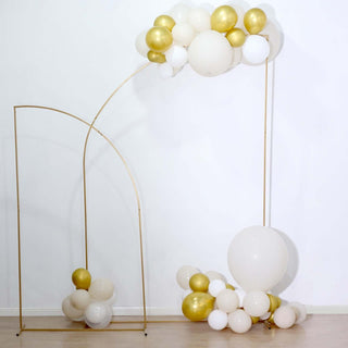 Bring Your Dream Wedding to Life with the Gold Metal Half Moon Floral Frame Wedding Arbor Stand Bring Your Dream Wedding to Life with the Gold Metal Half Moon Floral Frame Wedding Arbor Stand
