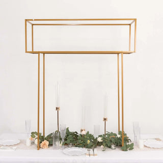Elevate Your Event Decor with the Gold Heavy Duty Metal Floral Arrangement Tabletop Display Rack Elevate Your Event Decor with the Gold Heavy Duty Metal Floral Arrangement Tabletop Display Rack