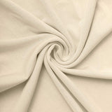 8ft Beige Spandex Fitted Open Arch Wedding Arch Cover, Double-Sided U-Shaped Backdrop#whtbkgd