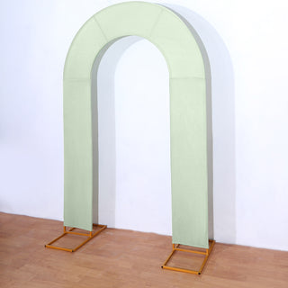 Experience Natural Beauty and Boundless Creativity with the Sage Green Fitted Open Arch Cover