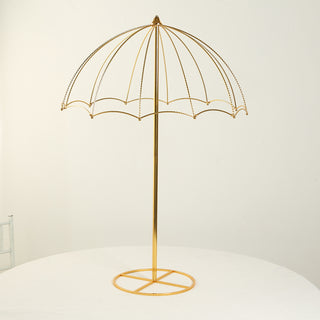 <strong>Timeless Elegance with a Gold Metal Umbrella Flower Stand</strong> <strong>Timeless Elegance with a Gold Metal Umbrella Flower Stand</strong>