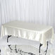 60x102 Ivory Satin Rectangular Tablecloth