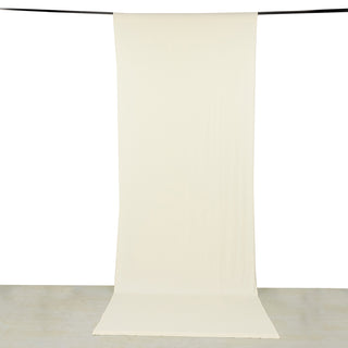 <strong>Wrinkle Free Stretchable Ivory Backdrop Curtain</strong>